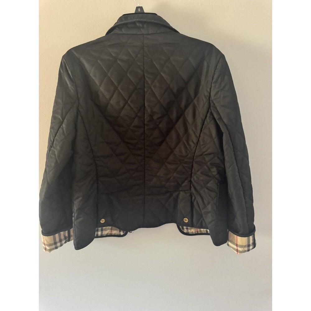 Burberry Black Quilted Jacket with Vintage Check Lining - Picture 5 of 9